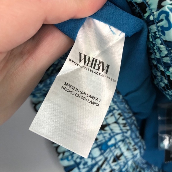 White House Black Market Halter Top Blue Size 6 - Picture 10 of 14